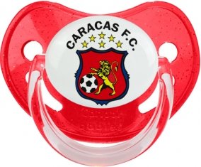 Caracas Futbol Club Venezuela Sucette Physiologique Rouge à paillette