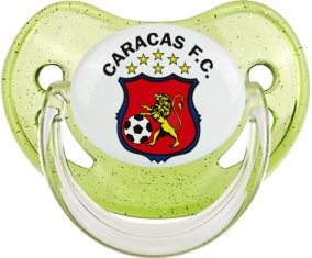 Caracas Futbol Club Venezuela Sucette Physiologique Vert à paillette