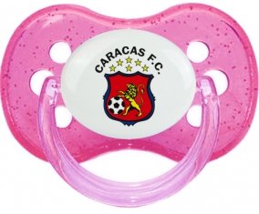 Caracas Futbol Club Venezuela Sucette Cerise Rose à paillette