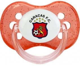Caracas Futbol Club Venezuela Sucette Cerise Rouge à paillette