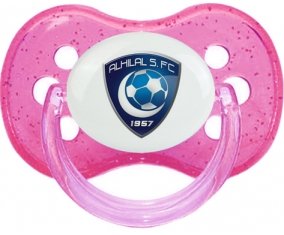 Al-Hilal Football Club Saudi Arabia Sucette Cerise Rose à paillette