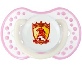 Guangzhou Evergrande Taobao Football Club China Sucette LOVI Dynamic Blanc-rose phosphorescente
