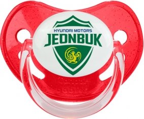 Jeonbuk Hyundai Motors Football Club South Korea Sucette Physiologique Rouge à paillette