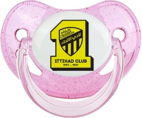 Ittihad FC Saudi Arabia Sucette Physiologique Rose à paillette