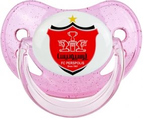 Persépolis Téhéran Football Club Iran Sucette Physiologique Rose à paillette