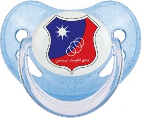 Kuwait Sporting Club Sucette Physiologique Bleue à paillette