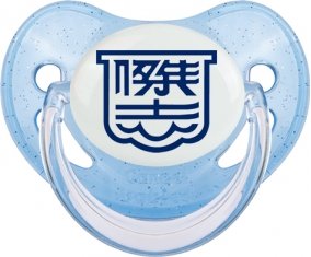 Kitchee SC China Sucette Physiologique Bleue à paillette
