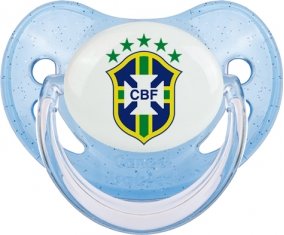 Brazil national football team Tétine Physiologique Bleue à paillette