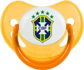 Brazil national football team Tétine Physiologique Jaune phosphorescente