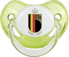 Belgium national football team Tétine Physiologique Vert à paillette