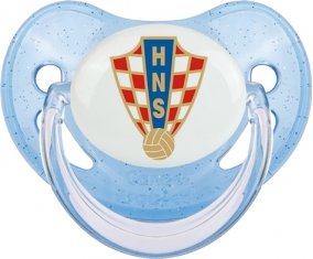 Croatia national football team Sucette Physiologique Bleue à paillette