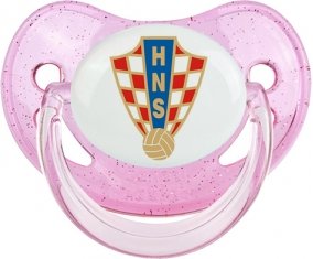 Croatia national football team Sucette Physiologique Rose à paillette