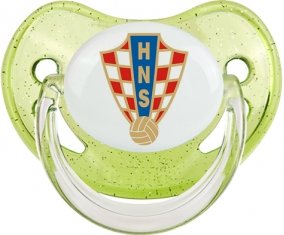 Croatia national football team Sucette Physiologique Vert à paillette