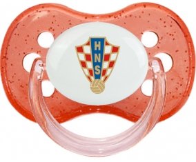 Croatia national football team Sucette Cerise Rouge à paillette