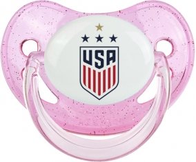 USA national football team Tétine Physiologique Rose à paillette
