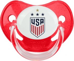 USA national football team Tétine Physiologique Rouge à paillette