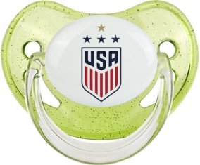 USA national football team Tétine Physiologique Vert à paillette