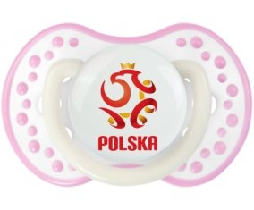 Poland national football team Sucette LOVI Dynamic Blanc-rose phosphorescente