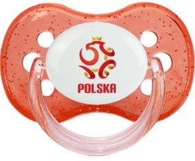 Poland national football team Sucette Cerise Rouge à paillette