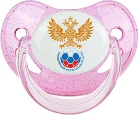 Russia national football team Sucette Physiologique Rose à paillette
