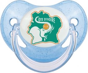 Ivory Coast national football team Sucette Physiologique Bleue à paillette