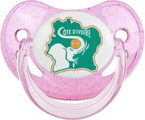 Ivory Coast national football team Sucette Physiologique Rose à paillette