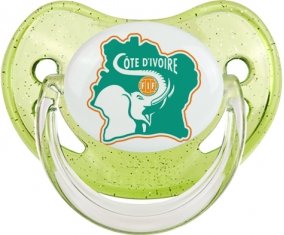 Ivory Coast national football team Sucette Physiologique Vert à paillette