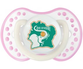 Ivory Coast national football team Sucette LOVI Dynamic Blanc-rose phosphorescente