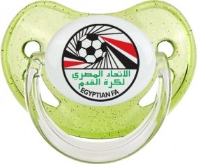 Egypt national football team Tétine Physiologique Vert à paillette