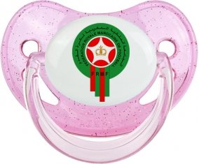 Morocco national football team Sucette Physiologique Rose à paillette