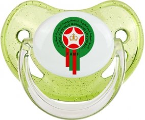 Morocco national football team Sucette Physiologique Vert à paillette