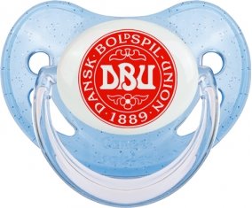 Denmark national football team Tétine Physiologique Bleue à paillette