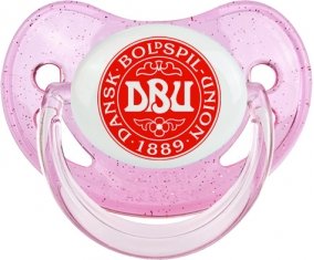 Denmark national football team Tétine Physiologique Rose à paillette