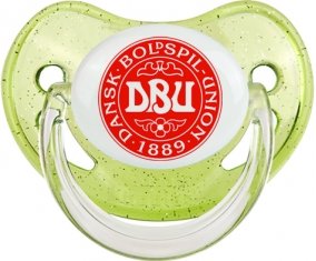 Denmark national football team Tétine Physiologique Vert à paillette