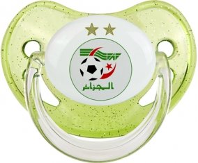 Algeria national football team Tétine Physiologique Vert à paillette