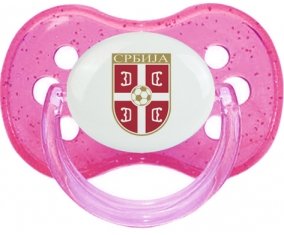 Serbia national football team Sucette Cerise Rose à paillette