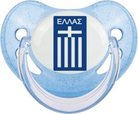 Greece national football team Sucette Physiologique Bleue à paillette