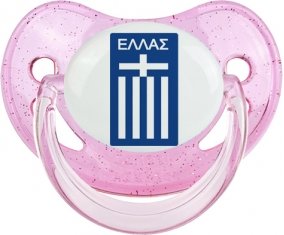 Greece national football team Sucette Physiologique Rose à paillette