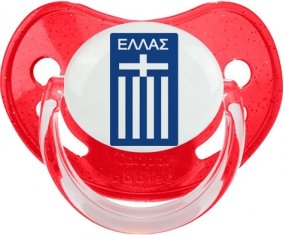 Greece national football team Sucette Physiologique Rouge à paillette