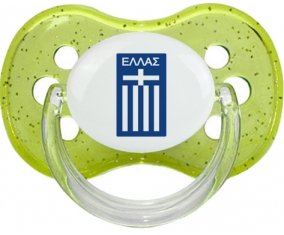 Greece national football team Sucette Cerise Vert à paillette