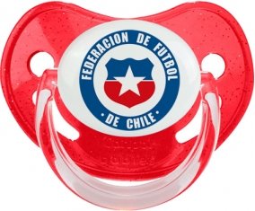 Chile national football team Tétine Physiologique Rouge à paillette