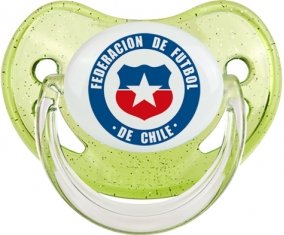 Chile national football team Tétine Physiologique Vert à paillette