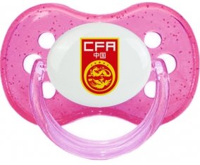 China national football team Sucette Cerise Rose à paillette