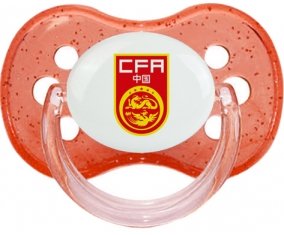 China national football team Sucette Cerise Rouge à paillette