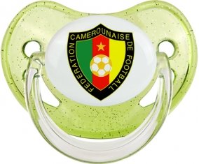 Cameroon national football team Tétine Physiologique Vert à paillette