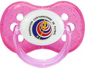 Costa Rica national football team Sucette Cerise Rose à paillette