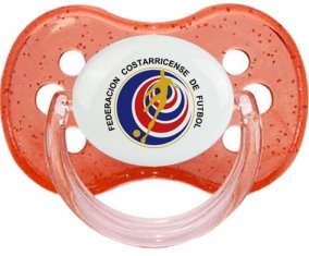 Costa Rica national football team Sucette Cerise Rouge à paillette