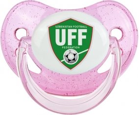 Uzbekistan national football team Sucette Physiologique Rose à paillette