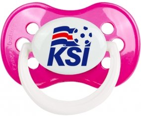 Iceland national football team Sucette Anatomique Rose foncé classique