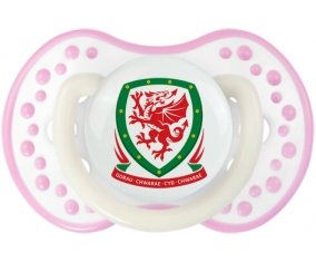 Wales national football team Sucette LOVI Dynamic Blanc-rose phosphorescente